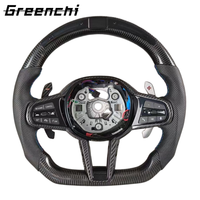 Volant en fibre de carbone LED noir CS neuf, compatible avec BMW G30 M3 G31 G32 X4 G02 M2 G87 G80 G42 G20 F90 G11 G38 G28