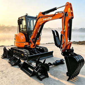 Excavadora Compacta de 1 Tonelada, 2, 3.5, Mini Excavadora para Granja, Motor con Certificación CE y EPA - Product Image 3
