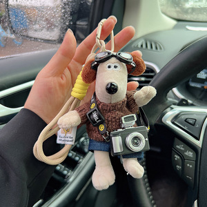 พวงกุญแจตุ๊กตา <span class=keywords><strong>Gromit</strong></span> สีน้ำตาลกาแฟ ตุ๊กตาขนนุ่ม น่ารัก ใช้เป็นจี้กระเป๋าเป้ พวงกุญแจคู่รัก - Product Image 3