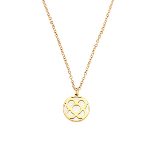 Collar con Colgante Cuadrado <span class=keywords><strong>de</strong></span> Flor <span class=keywords><strong>de</strong></span> <span class=keywords><strong>Barcelona</strong></span> en Acero Inoxidable Chapado en Oro <span class=keywords><strong>de</strong></span> 18k, Joyería Personalizada <span class=keywords><strong>de</strong></span> <span class=keywords><strong>Barcelona</strong></span> para Mujeres y Niñas - Product Image 3