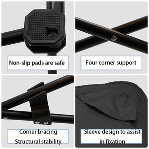 IVYPET Tubo de acero elevado plegable resistente al desgaste fácil de llevar cama multicolor para perros y gatos - Product Image 6