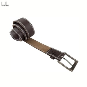 Cinturón Casual de Cuero Genuino de Grano Completo Estilo Vaquero Occidental para Hombre de Boshiho Factory con Hebilla de Aleación para Uso Diario Informal - Product Image 5