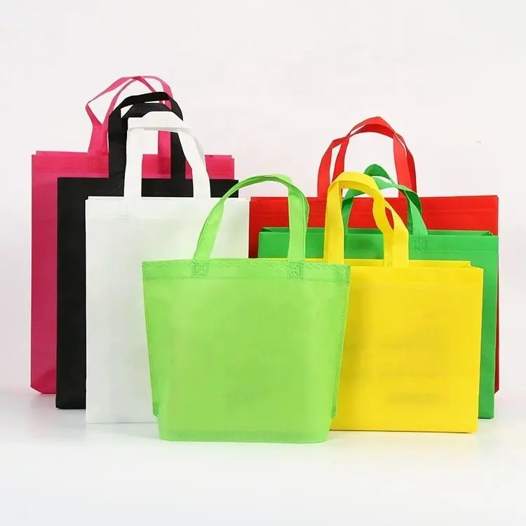 Pp tas non-tenun di vietnam, harga promosi barang harga rendah daur ulang lipat dapat digunakan kembali tas belanja non-tenun