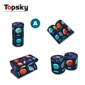 Topsky 3D魔方烦躁玩具儿童脑筋急转弯多色拼图魔方玩具套装变换几何魔方礼品