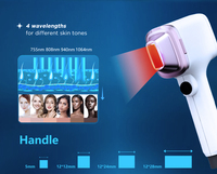 Machine d'épilation au laser à diode ADSS haute puissance avec tailles de spot commutables 755nm 808nm 940nm 1064nm Ice Diode Laser