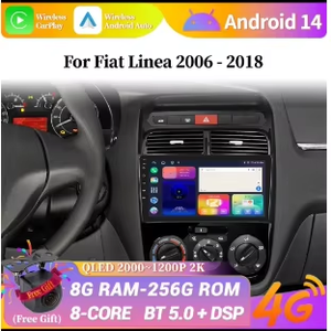 Autoradio Android AUTO 9 pouces pour <span class=keywords><strong>Fiat</strong></span> <span class=keywords><strong>Grande</strong></span> <span class=keywords><strong>Punto</strong></span> 2006-2018, lecteur multimédia Carplay, navigation, écran stéréo de voiture - Product Image 4