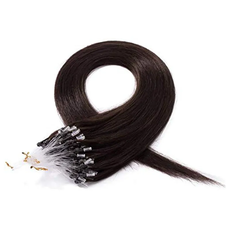 Factory Wholesale Chinese Micro Loop Human Hair Extensions Remy Double Drawn Virgin Micro Link Human Hair Extensions