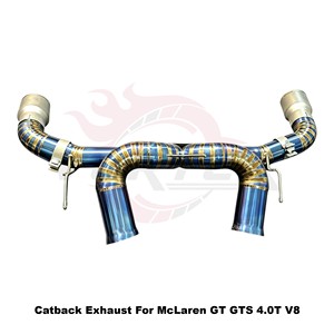 ท่อไอเสียวาล์วไทเทเนียมเผาไหม้วนสีน้ำเงินสำหรับ McLaren GT GTS 4.0T เครื่องยนต์ V8 X-ท่อใส่โดยตรง - Product Image 3