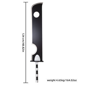 <span class=keywords><strong>Épée</strong></span> Zabuza Kubikiribocho en métal non affûtée, lame de ninja, accessoire de cosplay des Sept <span class=keywords><strong>Épée</strong></span>-sans-égal, Mist. - Product Image 6