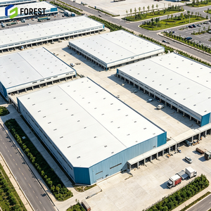 Bâtiment d'usine préfabriqué à haute capacité de charge, entrepôt industriel à haut plafond, entrepôt d'équipement, structure de stockage - Product Image 1