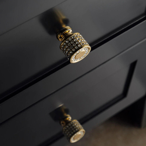 Square &amp; Cylinder Rhinestone Crystal Cabinet <strong>Knobs</strong> Zinc Alloy Furniture Hardware for Dresser Kitchen Cupboard Closet <strong>Door</strong> - Product Image 3