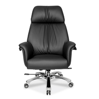 Chaise de patron populaire en gros, couleur marron, chaise pivotante de bureau à double fonction en PU
