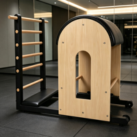 Appareil de Pilates professionnel Wood Ladder Barrel pour l'étirement du tronc, la correction de la colonne vertébrale et l'entraînement en studio de fitness