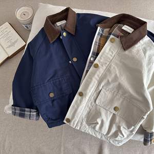 เสื้อโค้ทเด็กแขนยาว เสื้อแจ็คเก็ตเด็กผู้ชาย เสื้อกันลม<span class=keywords><strong>เด็ก</strong></span>ผู้หญิง เสื้อคาร์ดิแกน ฤดูใบไม้ผลิ 2025 ผ้าขนเป็ดสีเทาเป็นมิตรกับสิ่งแวดล้อม ผ้าขนสัตว์ - Product Image 6