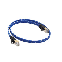 Harga pabrik kabel Patch 7 jenis kucing kepang nilon kabel jaringan RJ45 Cat7