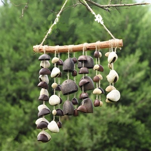 Campana de Viento Artesanal de Conchas Naturales, Campana de Yoga para Sanación Sonora, Alivio del Estrés, Adorno Colgante, Decoración para Jardín y Hogar, Regalo - Product Image 3