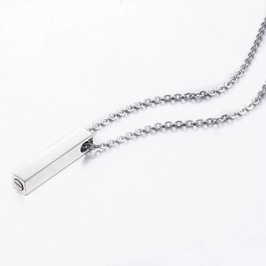Stainless Steel Memorial Jewelry Women Men Cremation Pendant Necklace <strong>Urn</strong> Chain for Ashes - Product Image 5