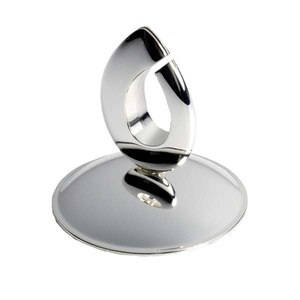 Porte-cartes de table Flamme 50 mm finition chromée pour décoration de table - Product Image 1