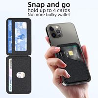 2023 ponsel kulit magnetik dompet bisnis Id kredit tempat kartu magnetik untuk iphone 12 13 14 15