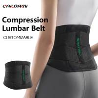 Ceinture de soutien lombaire large en maille respirante réglable sur mesure, soutien dorsal unisexe