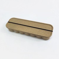 Boîte d'emballage moulée en pâte à papier 100 % biodégradable, boîte moulée en pâte à papier écologique