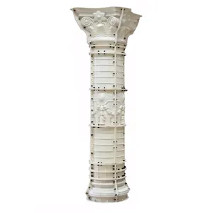 ABS plastic concrete plain pillar 30cm x 350cm roman column molds