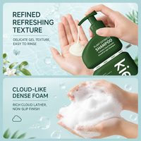 Shampoo prébiotique aux ingrédients biologiques, extrait botanique, traitement du cuir chevelu, shampooing lissant pour cheveux abîmés et crépus