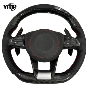 Volante de Fibra de Carbono Personalizado de la Marca YFQP para Mercedes Benz W205AMG C63AMG <span class=keywords><strong>A45AMG</strong></span>, Forjado en Negro con LED - Product Image 5