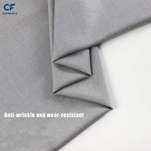 Tissu de costume fin TR 260G, tissu sergé texturé uni pour l'été, ensemble de pantalons de travail, tissu imitation laine gabardine - Product Image 3