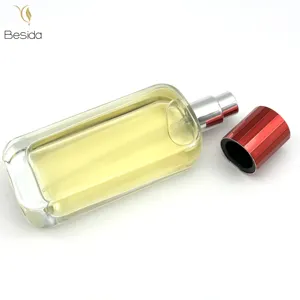 Bouteille de parfum nouveau design 30ml 50ml 100ml bouteille de parfum de luxe en verre vide de haute qualité avec bouchon en aluminium