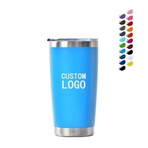 Custom Logo Tumbler Double Wall Stainless Steel Vacuum <b>Insulated</b> Coffee <b>Mug</b> Reusable Travel Car Cup with Lid for Hot Cold Drinks - Product Image 4