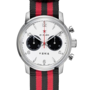 42mm Panda Men's 1963 Chronograph Mechanical <b>Wristwatch</b> St1901 Movement Gooseneck Luminous Sapphire Pilot Watch - Product Image 6