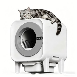 OEM Wholesale Cat Litter <b>Box</b> Kattenbak Rectangle Fully Enclosed <b>Large</b> Capacity Odor Control Easy Clean Modern Design - Product Image 1