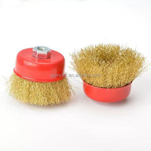 100 * 16毫米不锈钢丝杯砂轮刷磨盘抛光木板铝金属锈 - Product Image 2