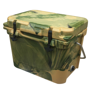 <span class=keywords><strong>Glacière</strong></span> portable de camping 20qt en PE rotomoulé, isotherme, imperméable, durable, antidérapante, avec poignée, couleur camouflage personnalisée - Product Image 2