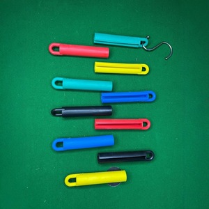 Soporte para tacos de billar, varillas cortas de 10 cm, 12 piezas, color aleatorio, material ABS, para almacenamiento y exhibición de tacos, accesorio para estuche. - Product Image 2
