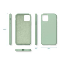Coque en silicone liquide pour Apple iPhone 11 Pro 14 Plus Pro Max Luxe TPU LOGO personnalisable Couverture de téléphone portable