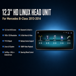 <span class=keywords><strong>Lenyo</strong></span> pour Mercedes Benz Classe C 2013-2014 Classe NTG4.5 12.3 pouces Système Linux Autoradio Lecteur multimédia CarPlay sans fil - Product Image 2