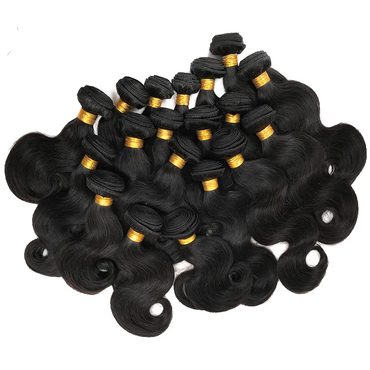 Wholesale Vendors Cheap Natural Black Body Wave Virgin Mink Human Brazilian Hair Bundles