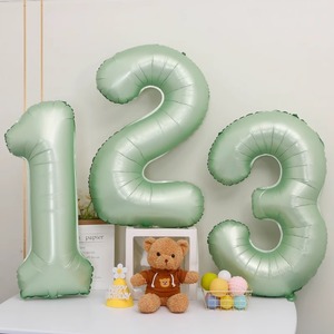 Ensemble de ballons en feuille d'amour Style INS pour la décoration de fête d'anniversaire de fille garçon - Product Image 5