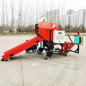 5.5Kw 35-85Kg/bale Diesel Powered Fully Automatic Round Silage Packing Machine