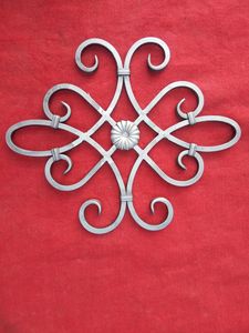 Wrought <strong>Iron</strong> Decorate <strong>Rosette</strong> Panels for Window Railing or Fence Gate Decoration Ornament - Product Image 3