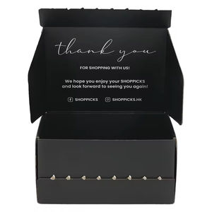 Custom Logo <strong>Cardboard</strong> <strong>Boxes</strong> for <strong>Shoe</strong> Sock Shipping 2mm Thick Tear Strip Glossy Lamination Gold Foil UV Sponge Lined Cosmetics - Product Image 2