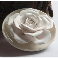 Fleur en céramique Offre Spéciale avec pots plâtre parfumé camélia diffuseur d'huiles essentielles aromathérapie gypse pierre support personnalisé