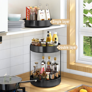 Estante organizador de cocina, tocadiscos, armario giratorio de 360 grados, estante para especias - Product Image 5