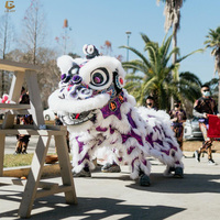 LD09 costume traditionnel de danse de lion pour adulte, célébration du nouvel an chinois, danse de tête de lion en laine
