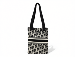 Borsa a Spalla Lavorata a Maglia con Motivo a Lettere, Due Manici, Chiusura Aperta, per Uso Quotidiano, Adatta a Tutte le Stagioni - Product Image 1