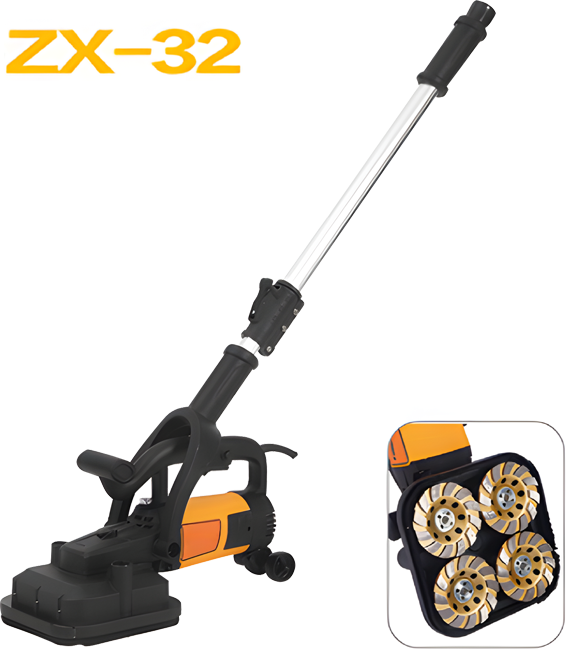 Dust-free Four Head Grinder - Efficient Concrete Floor Sander