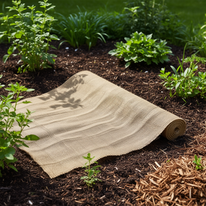 Toile géotextile en jute 62 pouces 10 pieds, tissée, pour paillage et protection du sol, couverture de jardin écologique - Product Image 2