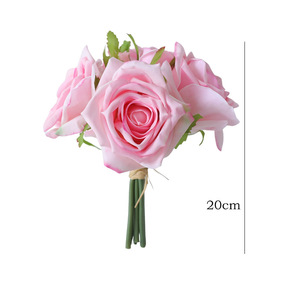 <b>Artificial</b> Rose <b>Bouquet</b> Silk Flowers High Simulation Luxury Home Decor Valentine's Day Wedding Props - Product Image 5